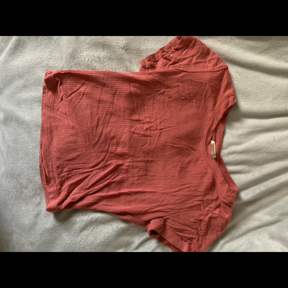 Pink Womens Cropped Bozzolo T Shirt